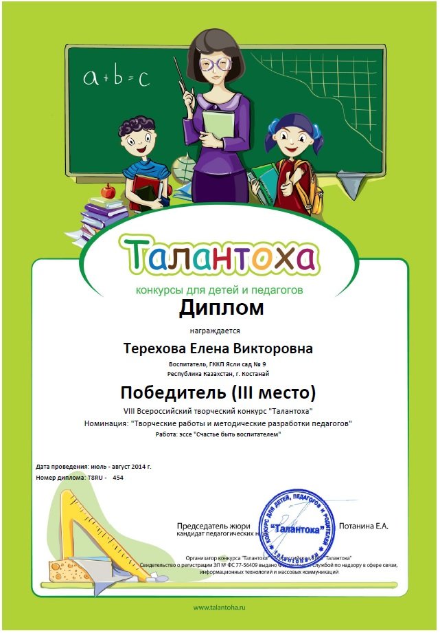 Мои таланты конкурсы для педагогов и детей Мои таланты конкурсы для педагогов и детей